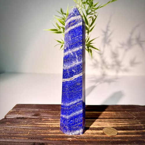 1.69LB Natural lapis lazuli crystal obelisk quartz crystal energy column - 第 12/13 張圖片