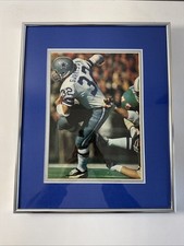 Vtg NFL WALT GARRISON Dallas Cowboys FRAMED & Matted Photo / Picture 13” x 16”