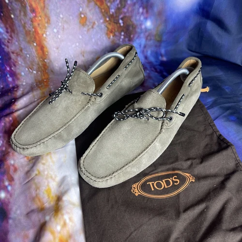 Mocassini uomo Tod’s Tods scamosciati gommino UK 10