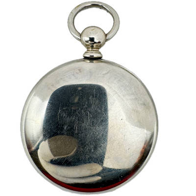 Antique 18s Keystone Smooth Bezel Open Face Pocket Watch Case for Key Silveroid