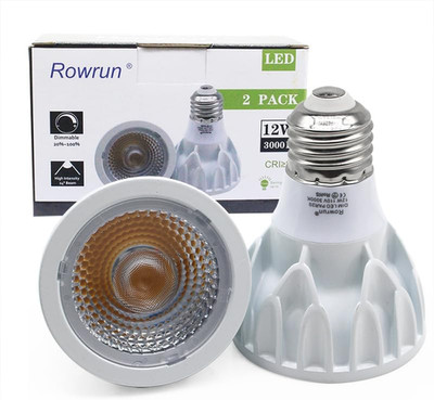 PAR20 E26 Dimmable COB Bulb 12W Warm White 3000K Can Light 2 Pack | Non-Flicker,
