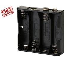 Lightweight 4 AA Battery Holder with 9V Snap Connector - Ideal Replacement