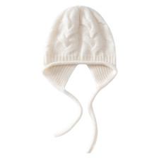 Winter Kids Hat, Adjustable Earflap, Thick Knit, Foldable