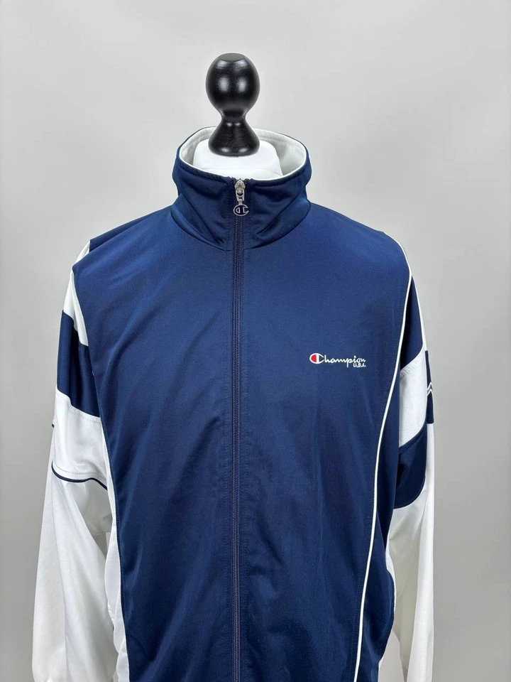 Mens vintage jacket Champion U.S.A. Size XL/XXL Color Blue Duties Paid (USA) - Image 2 of 4