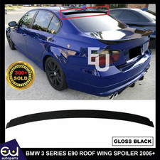 FOR BMW 3 SERIES E90 M SPORT TYPE REAR WINDOW ROOF SPOILER LIP 05-11 GLOSS BLACK