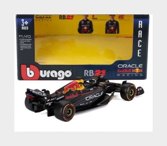 BURAGO 18-38233-V Red Bull - F1 RB21 Team Oracle Racing N 1 Season 2025 ...