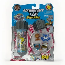 Mr Beast Lab Swarms Battle Fusion New Series 4 PacK BRAND NEW SET Rust Reveal 3
