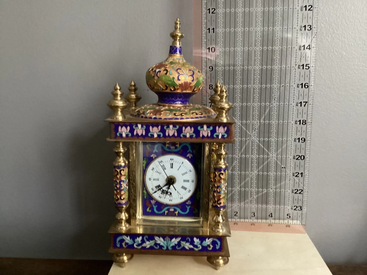 景泰蓝时钟古董时钟| eBay