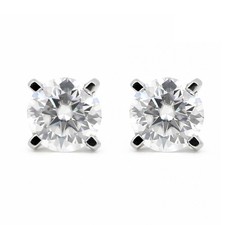 RARE 5.70 Ct White Diamond Stud Earrings In 14k Gold Certified Stunning Look
