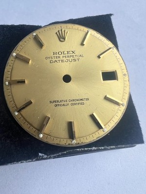 Vintage Rolex Datejust Golden Champagne Dial 1600 1601 1603 Pie Pan 36mm