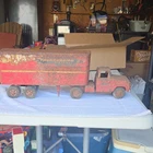 Tonka Thunderbird Express Metal Semi Truck w/ Box Trailer Red