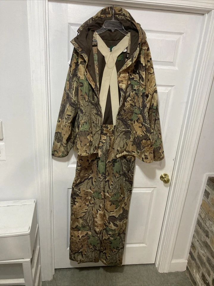 Cabelas Mens Large Dry Plus Advantage Brown Hunting Camo Jacket & Pants - Image 2 of 4