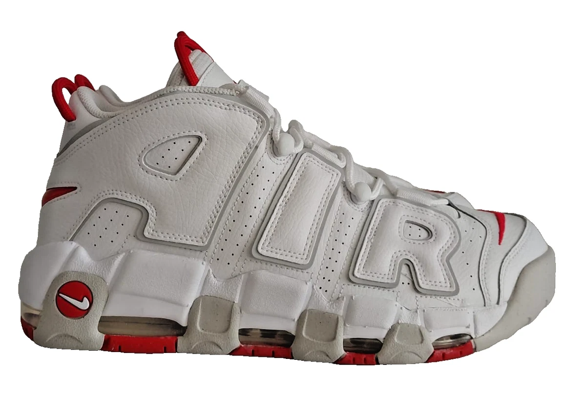Las mejores ofertas en Nike Air More Uptempo '96 White Grey Red | eBay