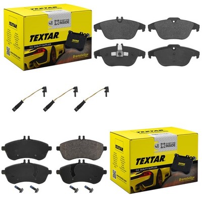 TEXTAR BREMSBELÄGE VORNE+HINTEN passend für MERCEDES E-KLASSE W211 SLK R171 R230