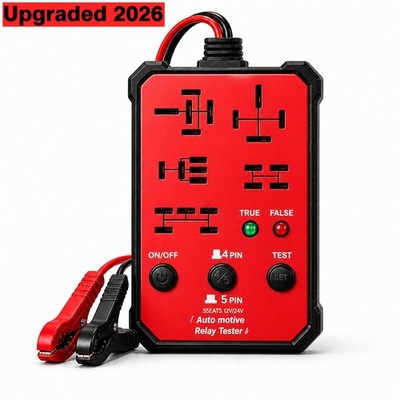 Automotive Relay Tester 12V 24V 4 Pin 5 Pin Car Diagnostic Tool 5 Seats