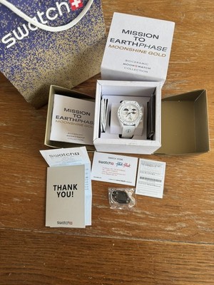 Omega x Swatch Snoopy Moonphase Moonswatch Mission To The Moon White