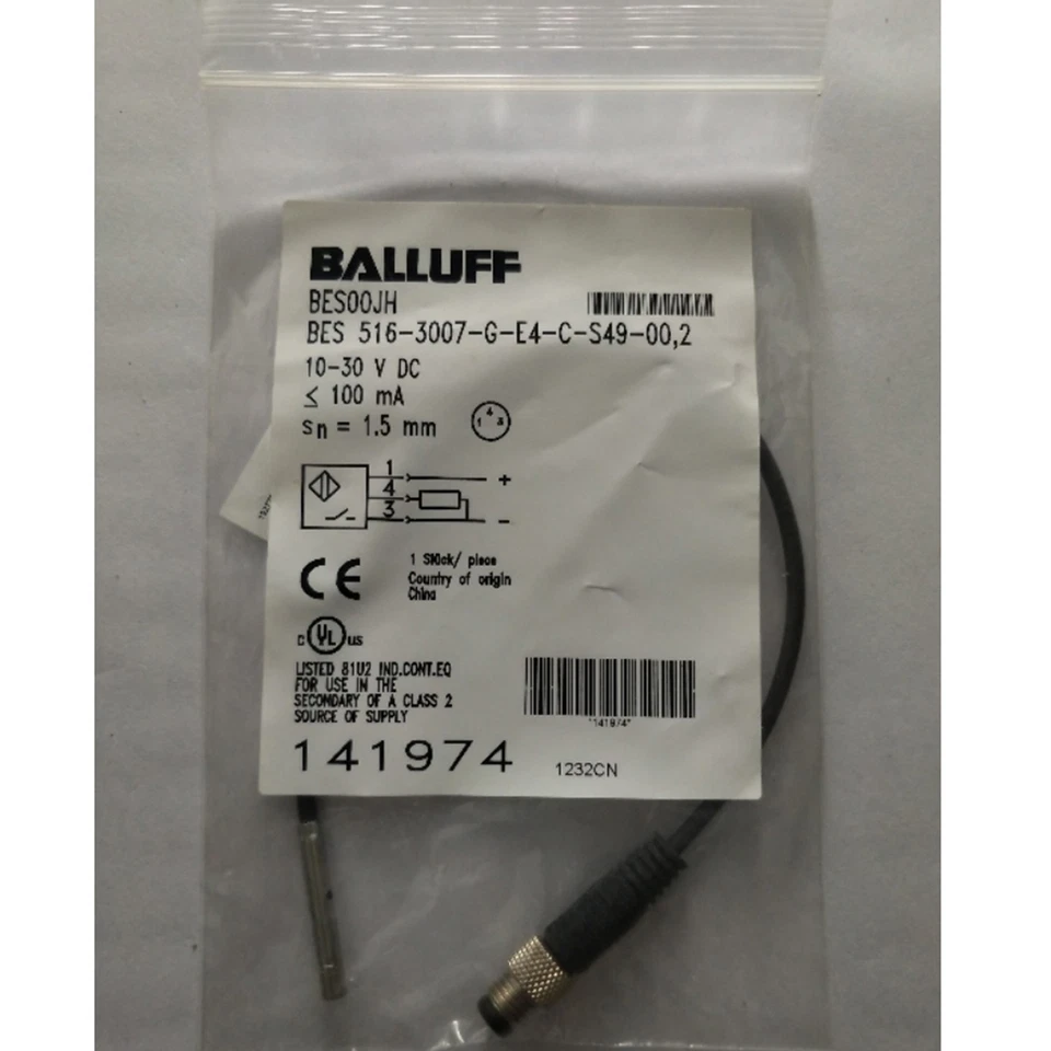 ONE New BALLUFF BES 516-3007-G-E4-C-S49-00,2 Proximity switch Fast Shipping - Image 2 of 4