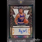 2021-22 Obsidian Kevin Johnson Lightning Strike Signatures Electric Etch Orange