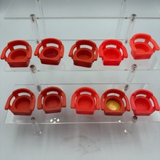 10 sillas de cocina Fisher Price Little People Capitanes triángulo rojo silla alta