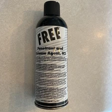 New CERTIFIED FREE Penetrant & Release Agent, H2 12oz / 338g