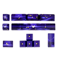 Stars Keycaps SPACE ENTER DIRECTION PBT Dye Sub Keycap for Mechanical Keyboard