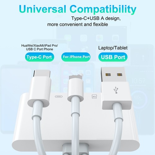 5 in 1 Memory Card Reader SD Card Reader USB OTG Adapter for iPhone/iPad - Photo 8/13