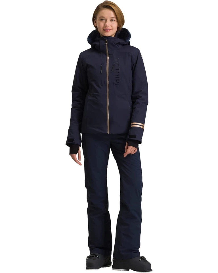 Chaqueta esquí V con capucha azul marino ROSSIGNOL X1115 para mujer talla XL Foto 4 de 4