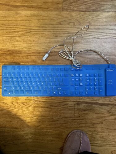 Omnitech Flexible Silicone Waterproof Keyboard USB (Blue) - Picture 2 of 6