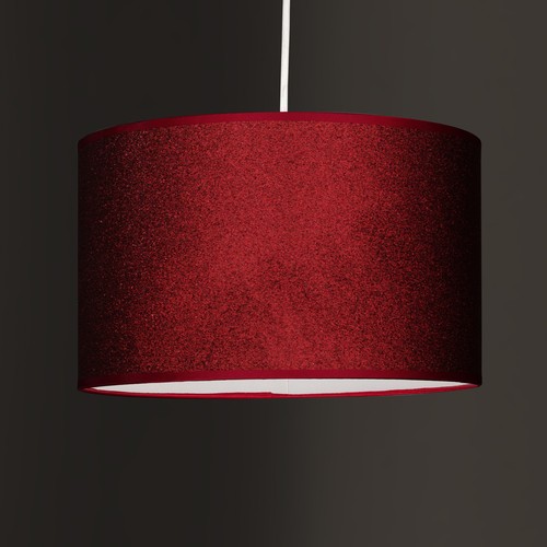 Glitter Ceiling Light Shade Pendant Non Electric Easy Fit Option in 4 Colours - Picture 4 of 8