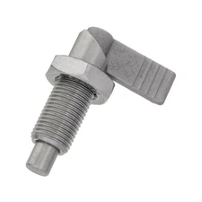 Lever Locking Indexing Spring Plunger M10 x 6mm Stainless Steel Pin Bolt Thread