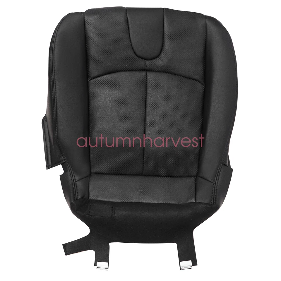 Driver /Passenger Perforated Leather Seat Cover Black For 2008-2013 Infiniti G37 - Image 4 of 4