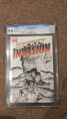 SECRET INVASION #1 MCNIVEN RETAIL SKETCH VARIANT 9.8 CGC MARVEL DISNEY RARE