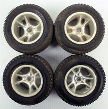 4x Team Losi 2.2" RC Stadium Truck Pin/Bearing Wheels - Vintage Pro-Line Hole Sh