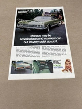 1970 Dodge Monaco Americas Second Roomiest Car--vintage 70 Ad From Estate 1970 Dodge Monaco Americas Second Roomiest Car--vintage 70 Ad From Estate