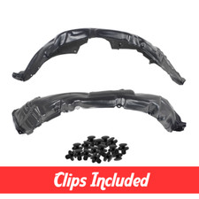 Driver Passenger Side Fender Liner Set W Clips For 2012-2016 Toyota Venza Driver Passenger Side Fender Liner Set W Clips For 2012-2016 Toyota Venza