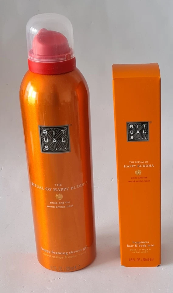 Rituals Happy Buddha Duschgel 200ml + Hair & Body Mist 50ml