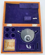 OLYMPUS TIYODA TOKYO PHASE TURRET CONDENSER WITH WOODEN CASE