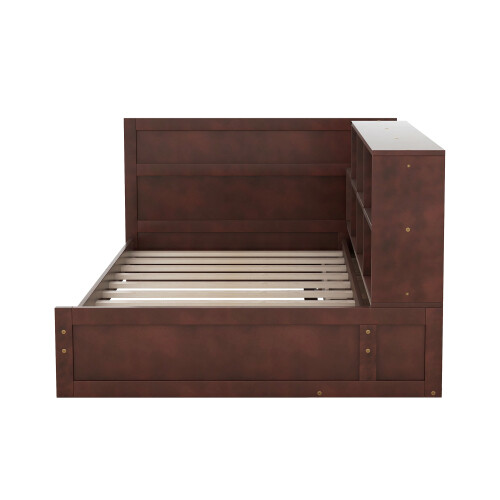 Twin Size Platform Bed with Drawers Wood Daybed Frames with Bookcase Storage Bed eBay