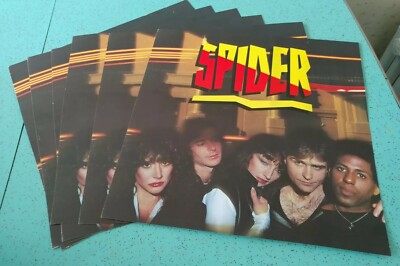 Spider Band Advertising Record Store Promo Display Lot of 6 Anton Figg