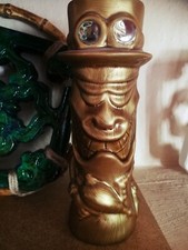Tiki Mug Kog Tiki Farm 2013 Only Displayed, New Golden Steampunk Tiki Mug Look! 
