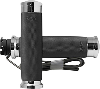 BikeMaster Beheizte Motorradgriffe – 5-stufige Temperaturregelung, Für 12 V DC, Offenes Design, Gummimaterial Wetterbeständig
