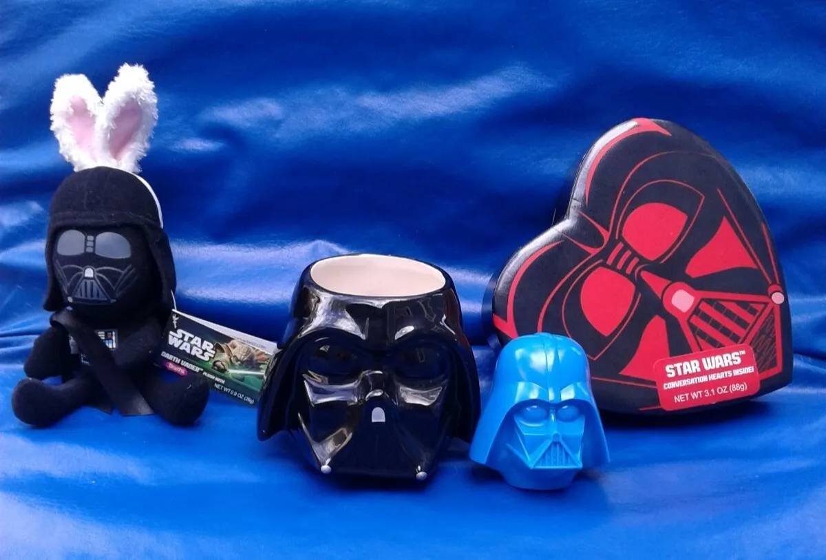 Star Wars Darth Vader Vintage Valentine Candy Box, Mug & Plush Easter Bunny