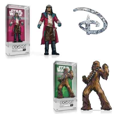 Set 2 FigPin Disney Parks - Hondo Ohnaka 1115 & Chewbacca 1116 - Star Wars