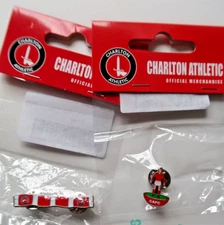 CHARLTON ATHLETIC PIN BADGE X 2 SCARF & CAFC SUBUTEO PLAYER