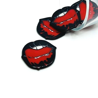 1, 4 or 20 pcs BULK pcs Punk Bloody Birthday Mouth Charm-US Seller-RD1416