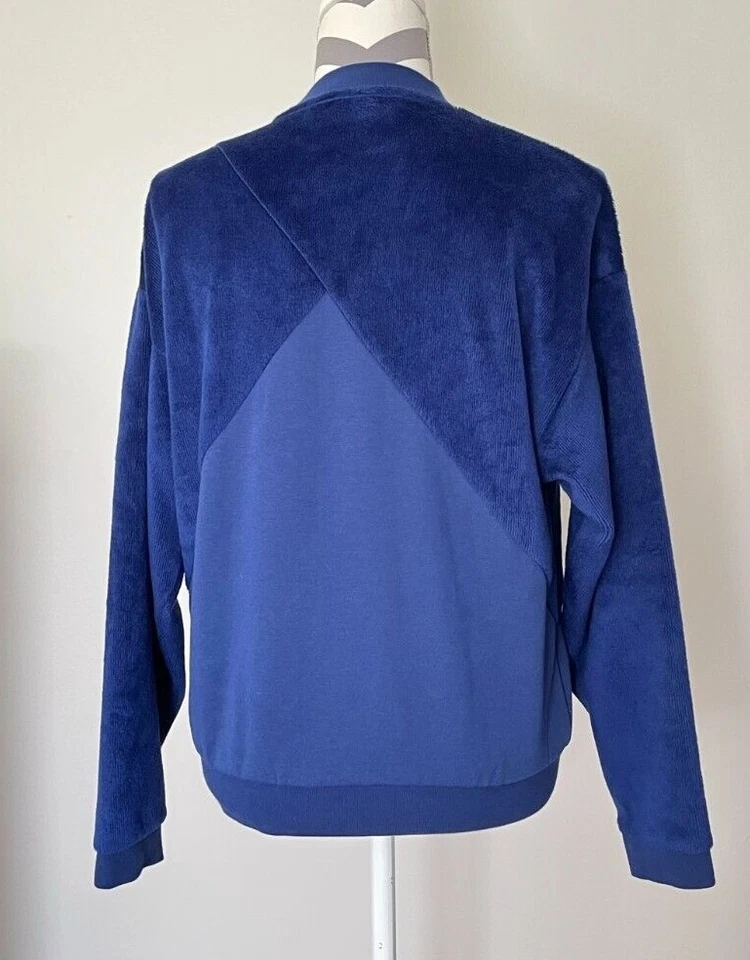 LKNEW PUMA толстовка женщин пуловер велюр синий маленький черный логотип ворота - Изображение 4 из 4