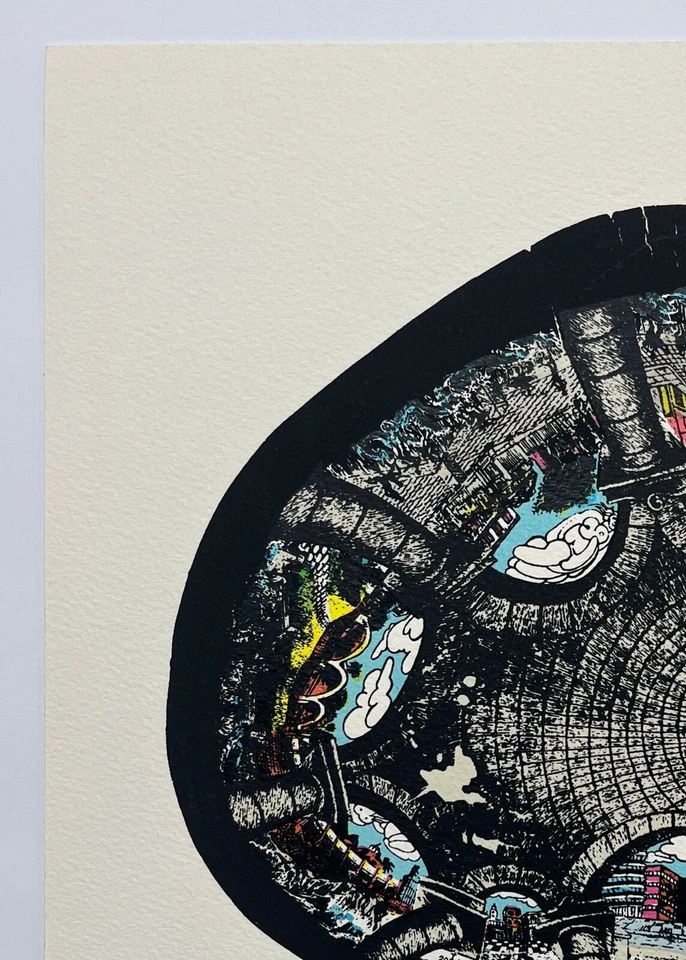 LUIS MIGUEL VALDES Arte Cubana Artista Original Prova Edição Limitada Impressão Havana n349 - Imagem 4 de 4