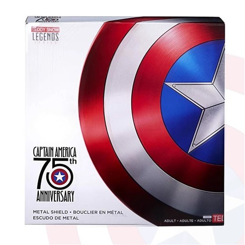 Marvel 75th Anniversary Captain America Shield 1:1 Wearable Replica Cosplay Prop - Picture 13 of 17