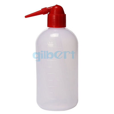 250/500/1000ml Lab Squeeze Bottle Tattoo With Wash Red Bird Tip Plastic PE