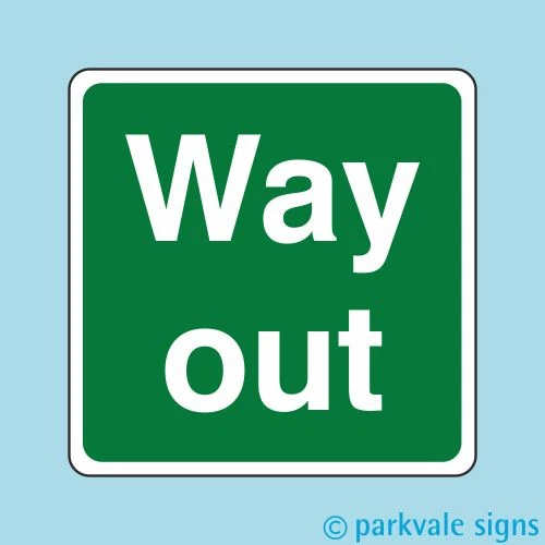 LASTING IMPRESSIONS (SIGNS) LIMITED Way Out Sign